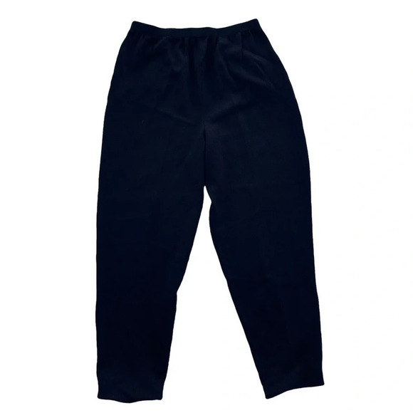 HELEN HSU NY Women’s Size XL Black Santana Knit High Rise Pleated Slack Pants - Picture 2 of 2